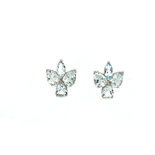 Aquamarine Earring in .925 Sterling Silver - KST 52993-0
